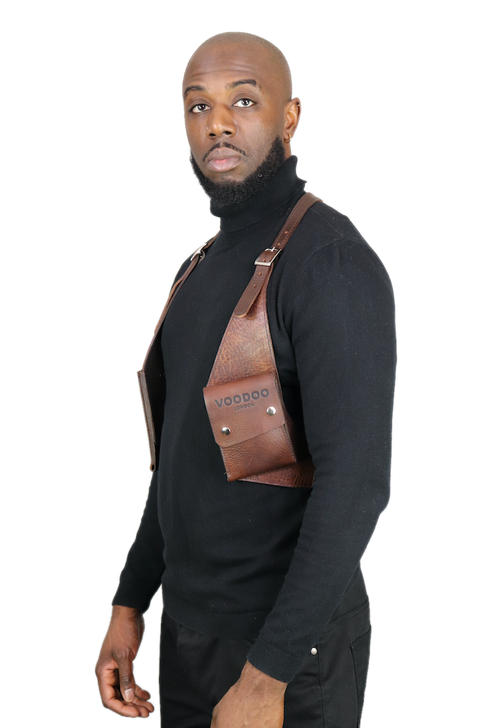 LEATHER SHOULDER HOLSTER WALLET - VOODOOLONDON