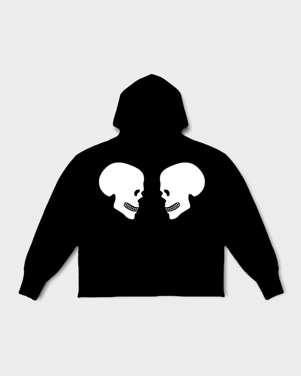 DOUBLE SKULL LOGO HOODIE - VOODOOLONDON