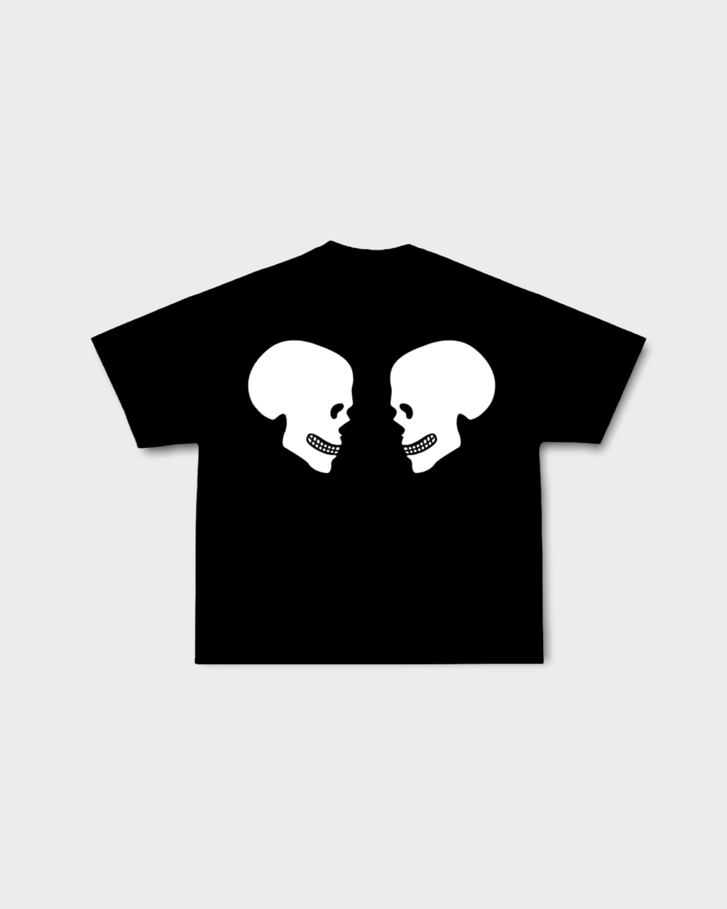 DOUBLE  SKULL LOGO T-SHIRT - VOODOOLONDON