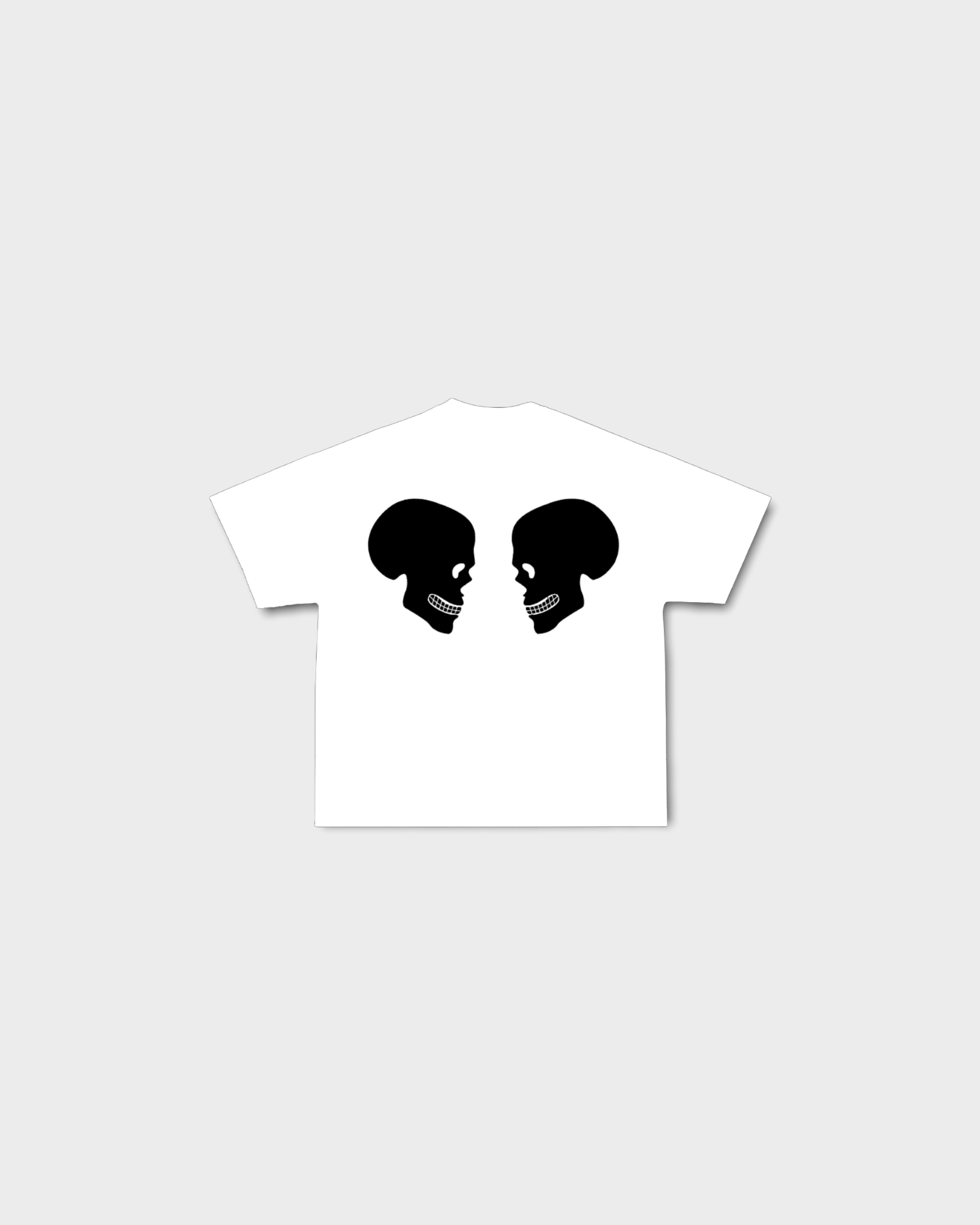 DOUBLE  SKULL LOGO T-SHIRT - VOODOOLONDON