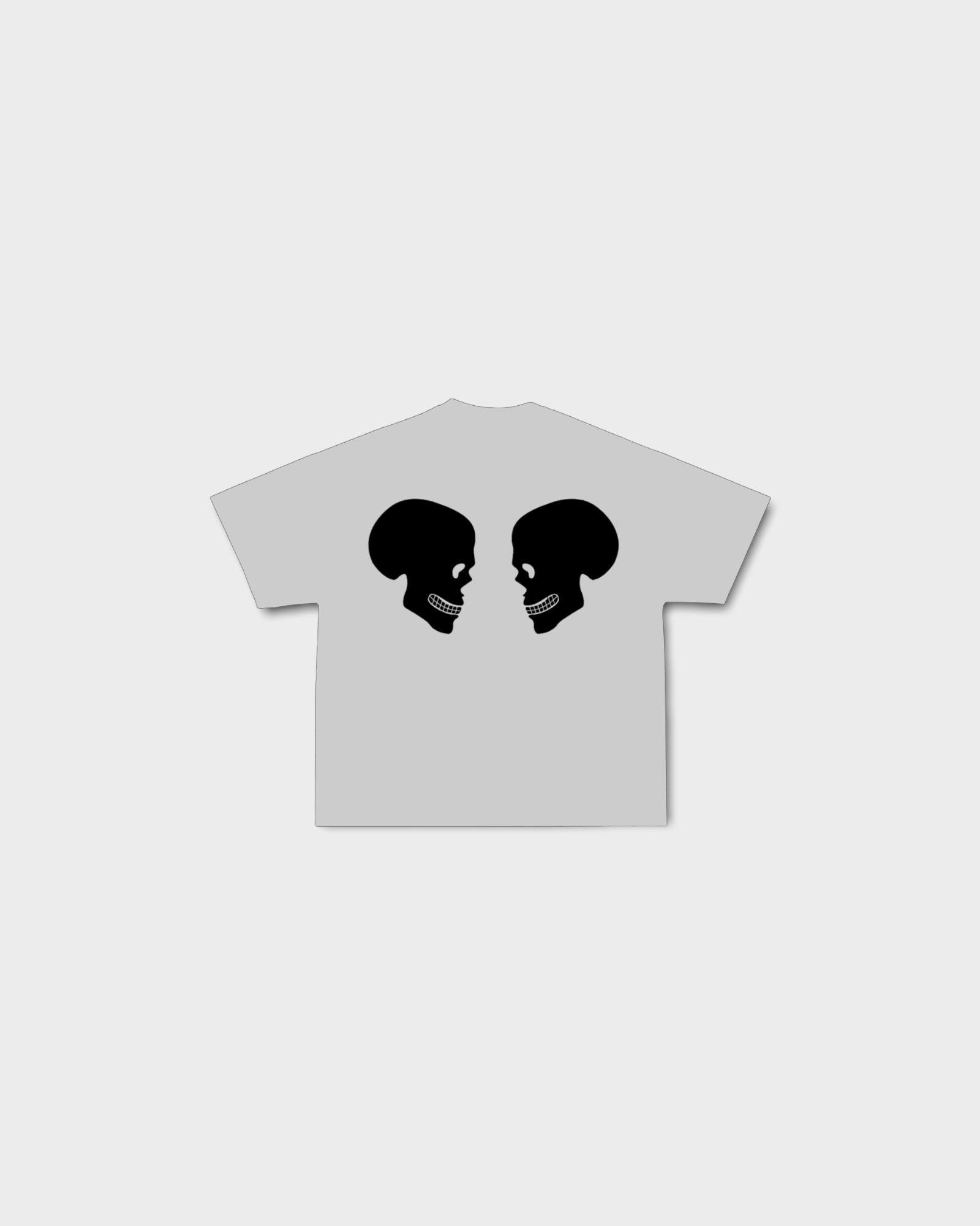 DOUBLE  SKULL LOGO T-SHIRT - VOODOOLONDON