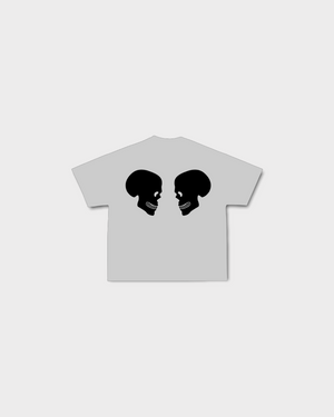 DOUBLE  SKULL LOGO T-SHIRT - VOODOOLONDON