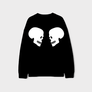 DOUBLE SKULL LOGO SWEATSHIRT - VOODOOLONDON